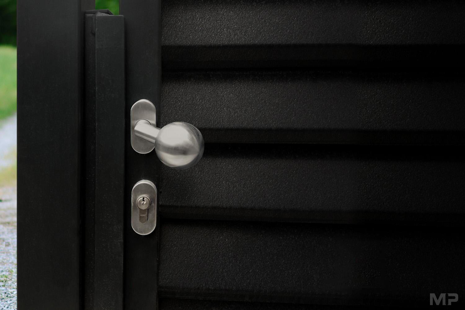 Vysokokvalitná nerez, zúžený dizajn roziet a štítov v kombinácii s kľučkou, guľou alebo madlom – ideálna ponuka pre profilové dvere s úzkym rámom, záhradné bránky a bráničky.